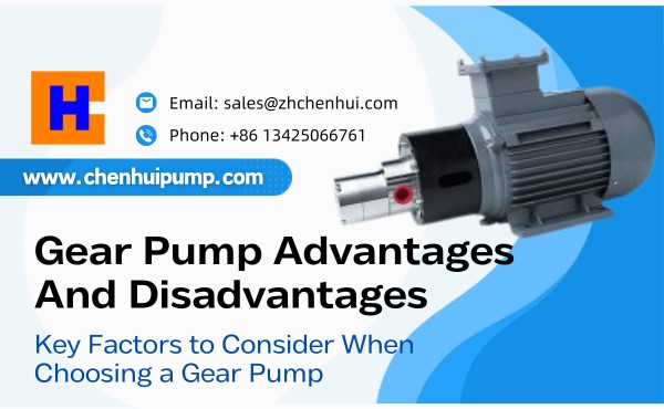 Gear Pump Advantages and Disadvantages