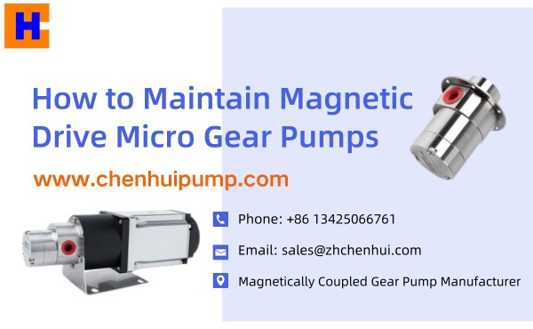 How to Maintain Magnetic Drive Micro Gear Pumps
